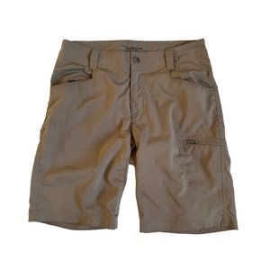 Columbia Shorts Mens 30 Black Omni Shade Outdoors Zipped Pocket Khaki Brown